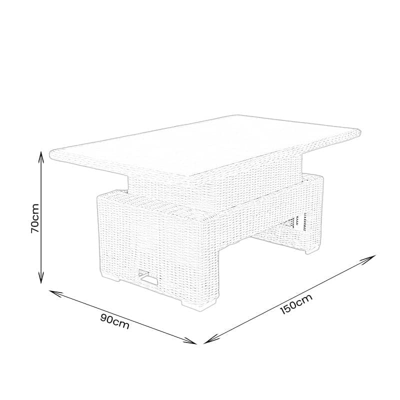 Gardening  -  Monaco Adjustable Table Garden Set - Natural  -  60014491