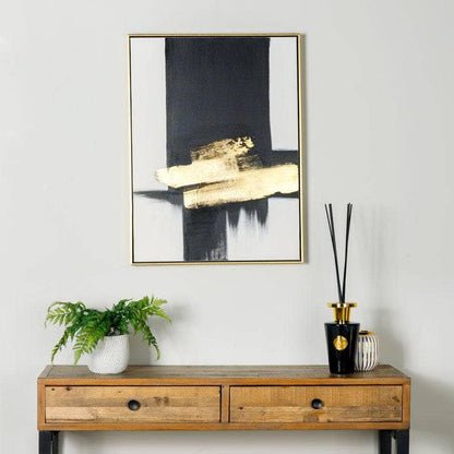 Pictures  -  Monochrome Abstract Framed Canvas  -  60008242