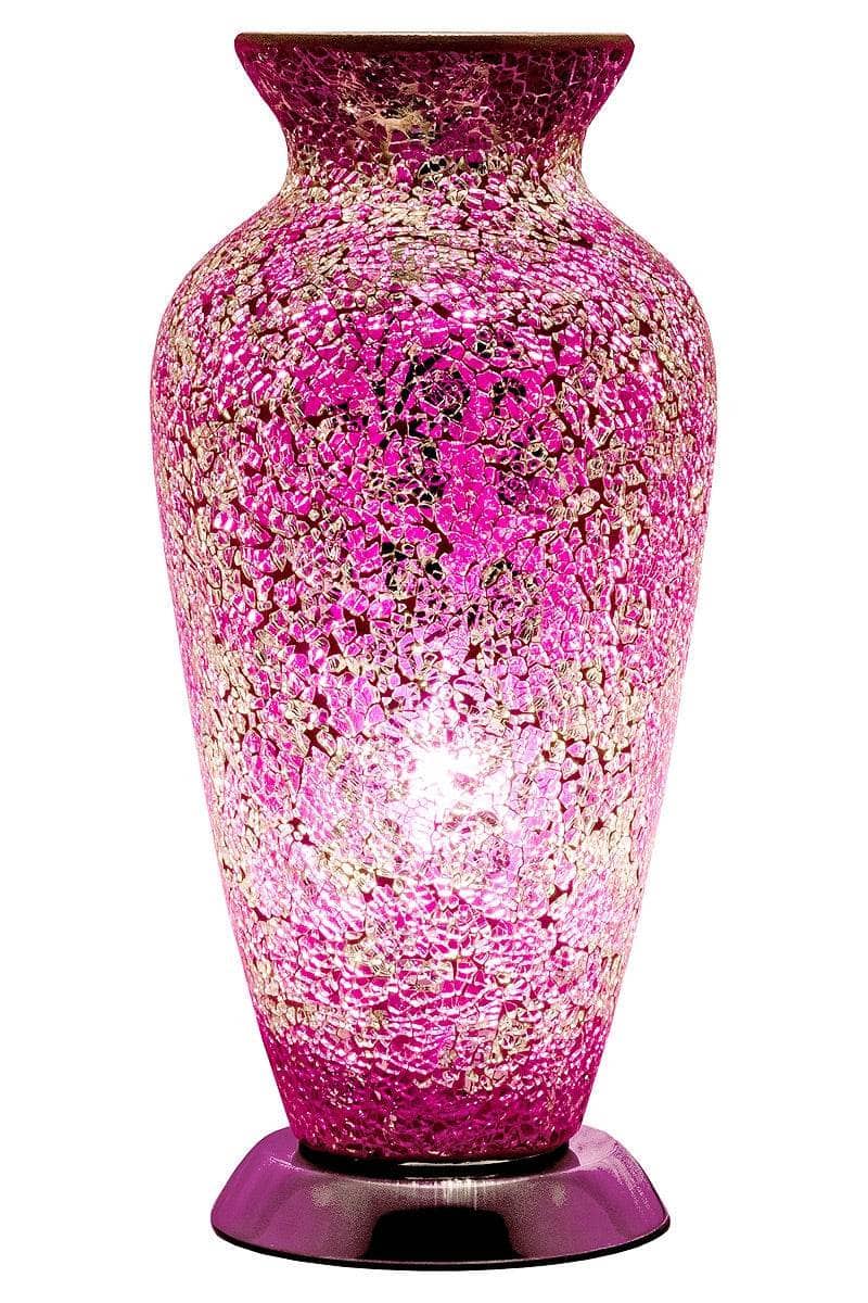 Homeware  -  Mosaic Vase Lamp - Pink  -  50153433