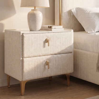 Furniture  -  Munich Bedside Table - Cream  -  60487296