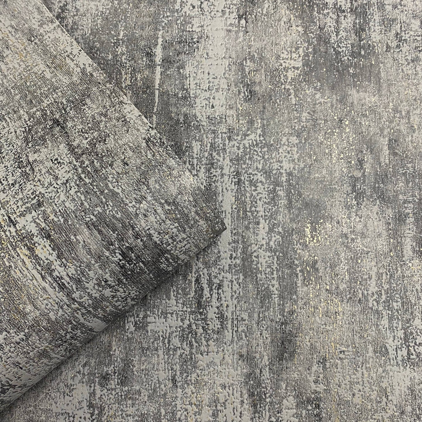 Sample  -  Muriva Phelan Textured Charcoal Wallpaper Sample - 209103  -  60485288