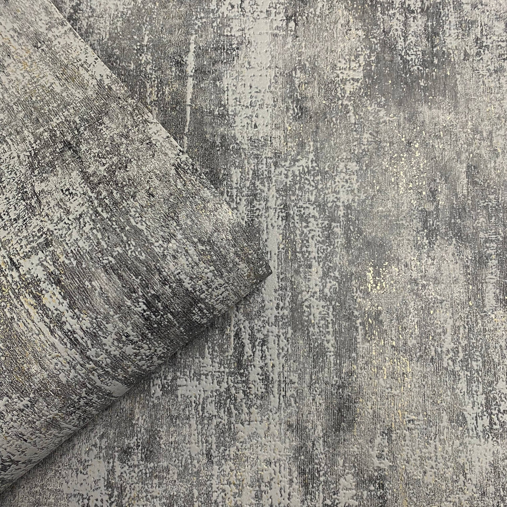 Wallpaper  -  Muriva Phelan Textured Charcoal Wallpaper - 209103  -  60485287