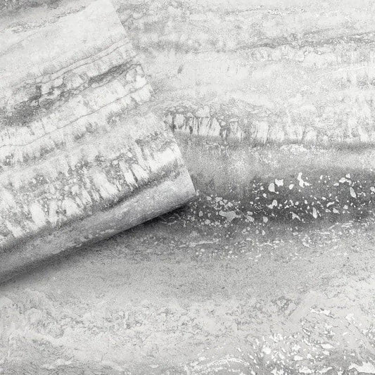 Wallpaper  -  Muriva Semper Marble Silver - 189501  -  60009459