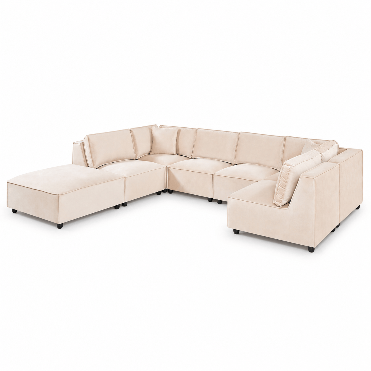 Furniture  -  Nahla Corner Sofa - Cream  -  60486604