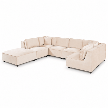 Furniture  -  Nahla Corner Sofa - Cream  -  60486604