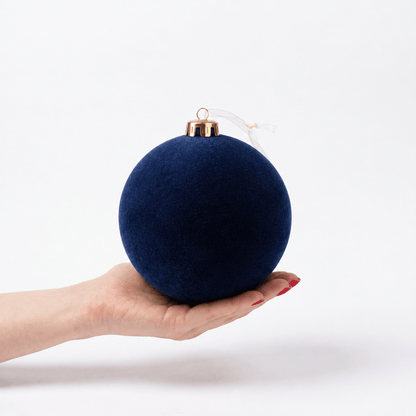 Christmas  -  Blue Velvet Bauble - 15cm  -  60486233