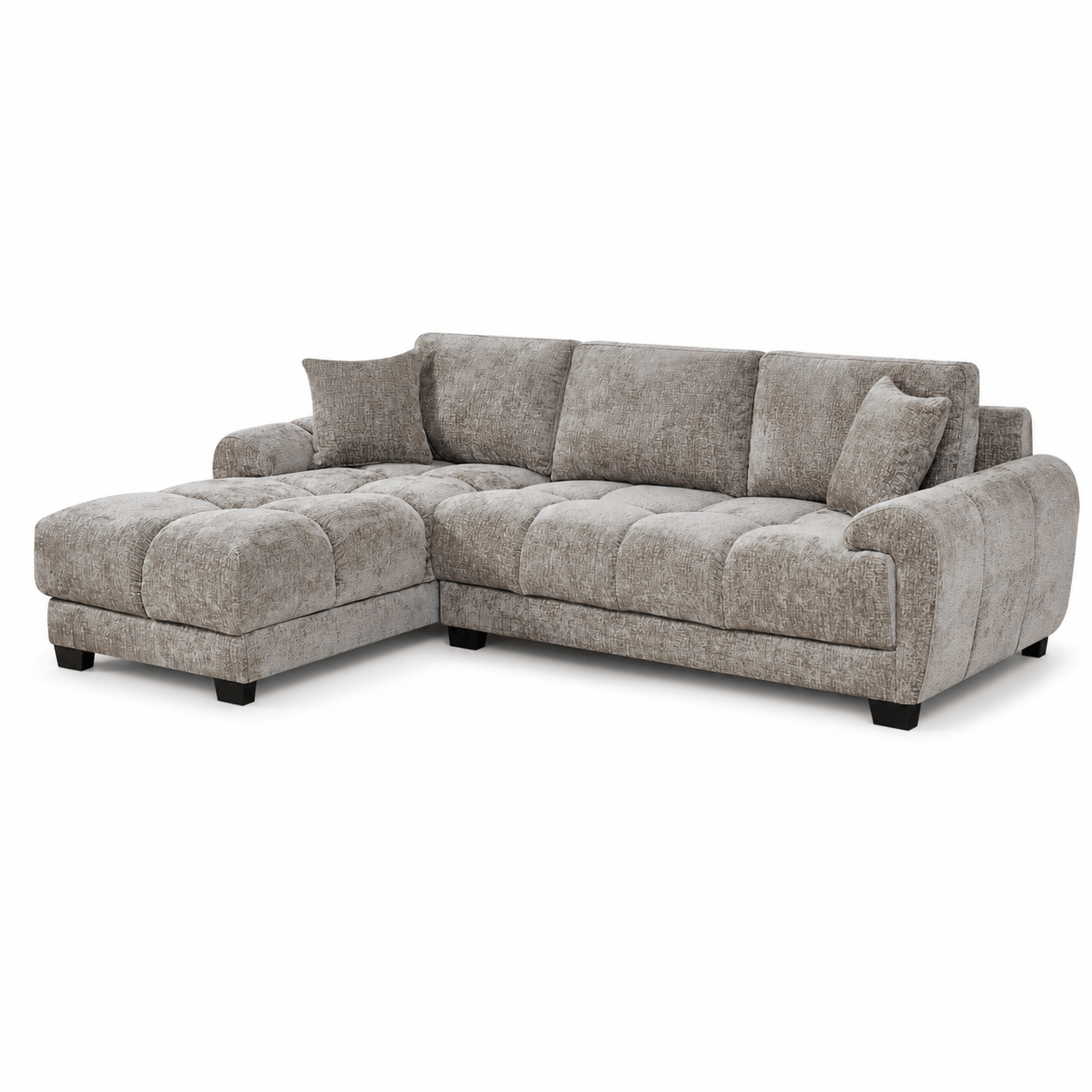 Furniture  -  Nellie LHF Chaise Sofa - Light Brown  -  60486611