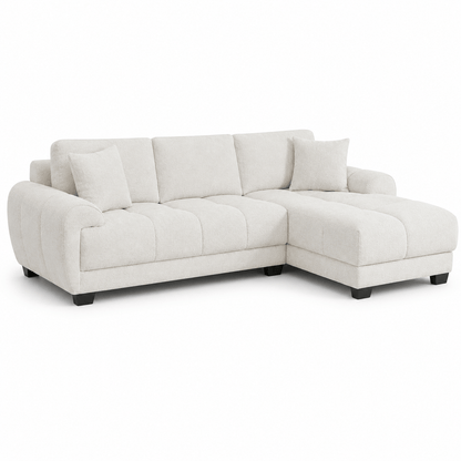 Furniture  -  Nellie RHF Chaise Sofa - Cream  -  60486572