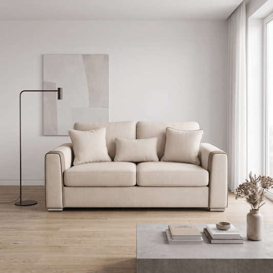 Furniture  -  Outlet Lyra 2 Seater Sofa - Cream  -  60486594