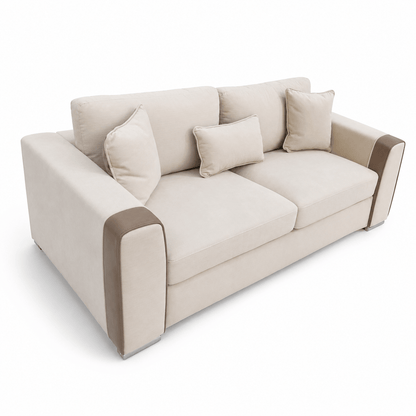 Furniture  -  Outlet Lyra 3 Seater Sofa - Cream  -  60486593