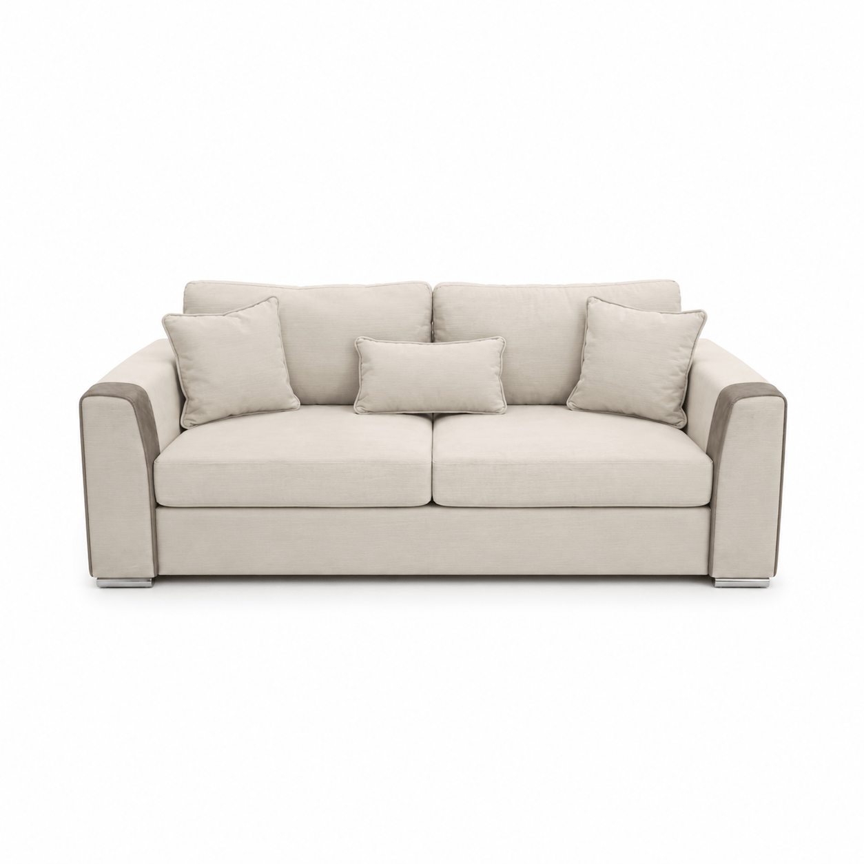 Furniture  -  Outlet Lyra 3 Seater Sofa - Cream  -  60486593