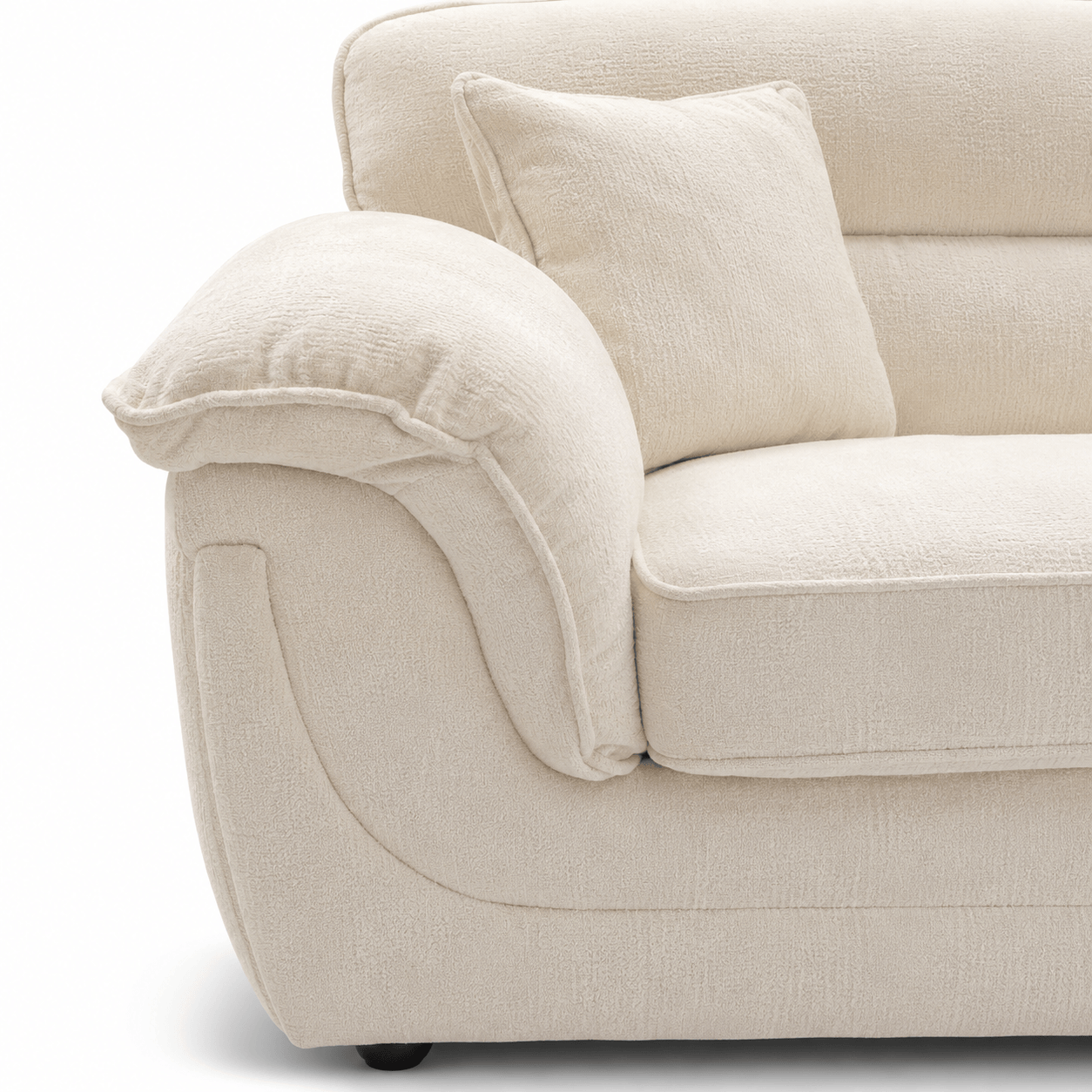 Furniture  -  Outlet Nora 3 Seater Sofa - Cream  -  60486582