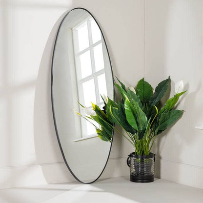  -  Oval Wall Mirror - Black  -  60008280