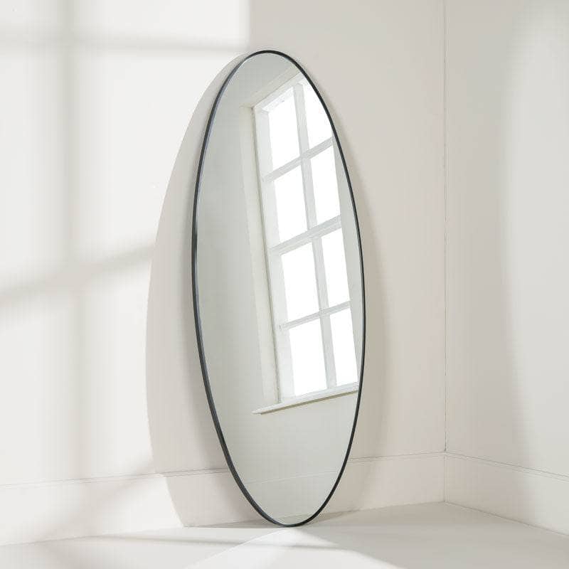  -  Oval Wall Mirror - Black  -  60008280