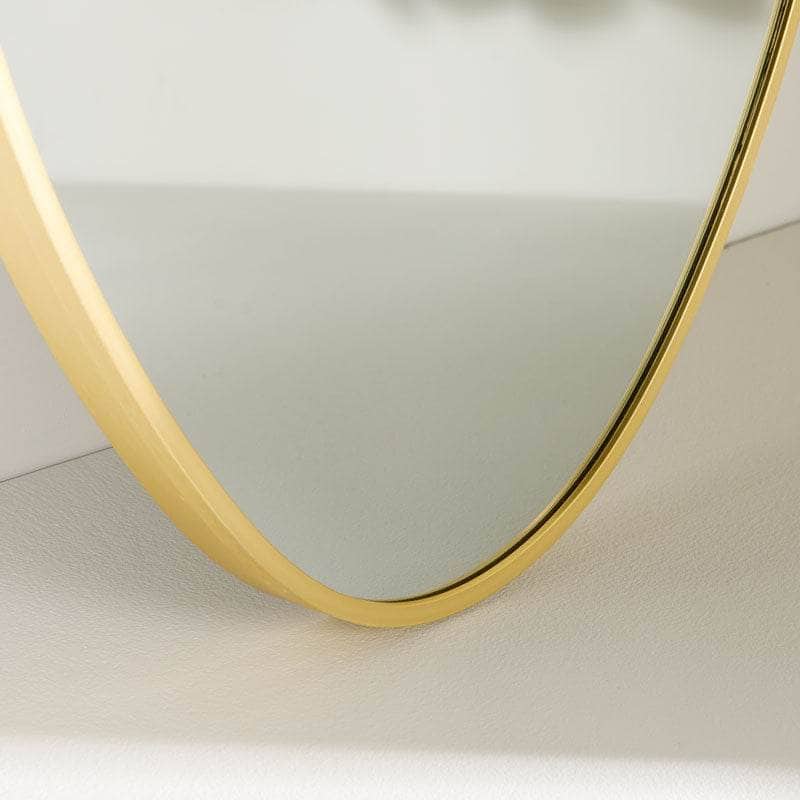 Mirrors  -  Oval Wall Mirror - Gold  -  60008279