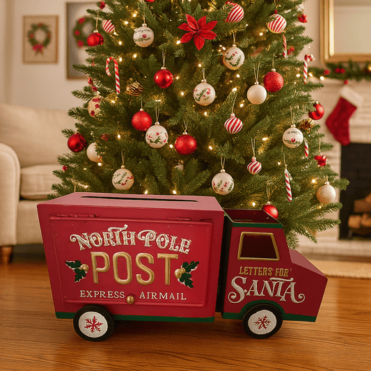 Christmas  -  North Pole Post Van Money Box - 34cm  -  60484014