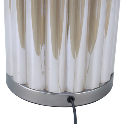 Lights  -  DS Pearl & Taupe Glass Table Lamp  -  60484434