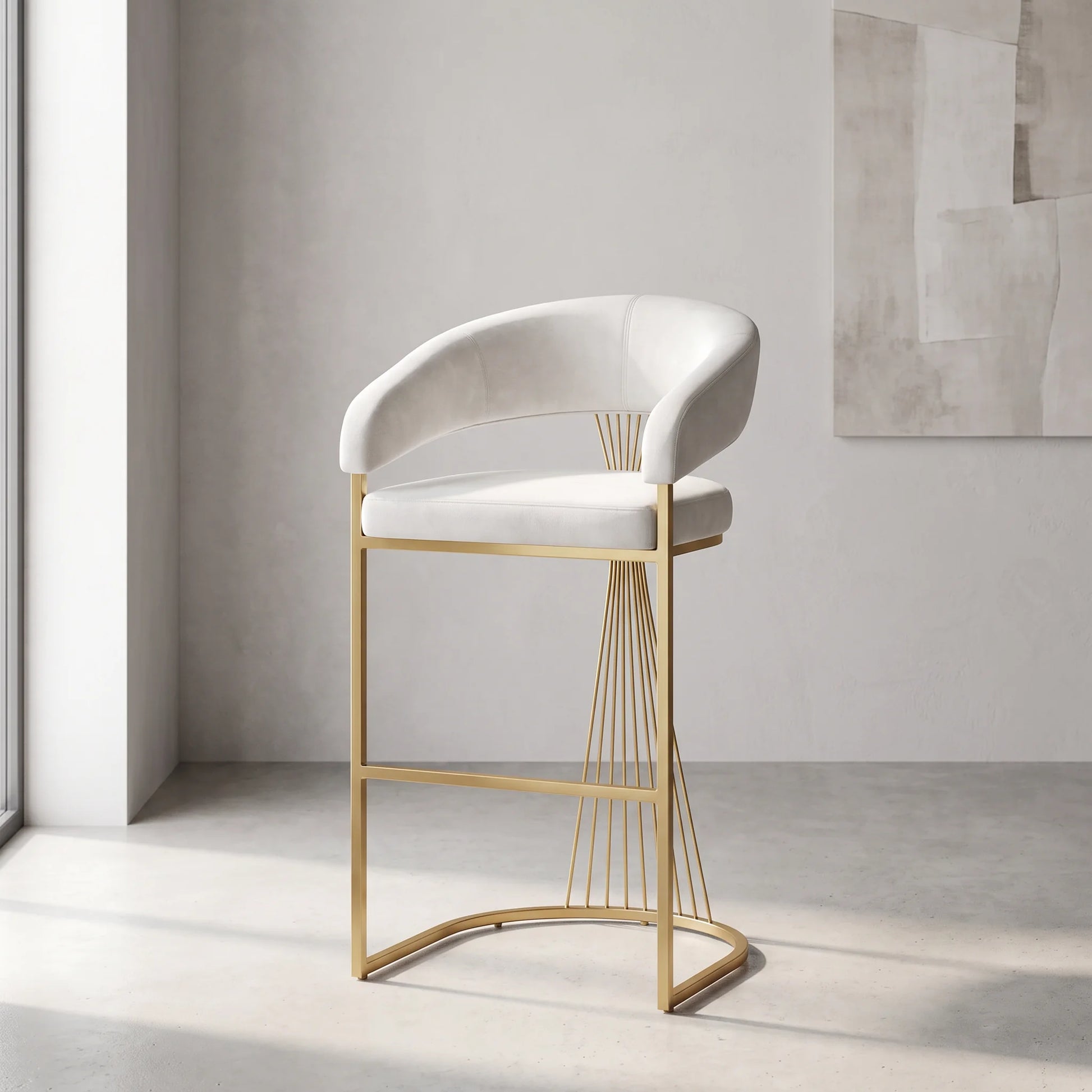 Furniture  -  Penny Barstool - Gold  -  60487307