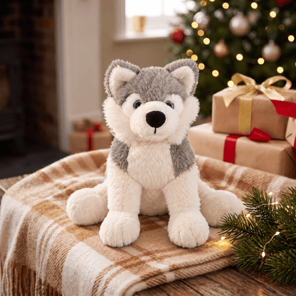 Christmas  -  Plush Grey Husky - 22cm  -  60486117