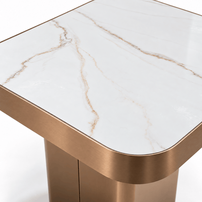 Poppy Lamp Table - Bronze