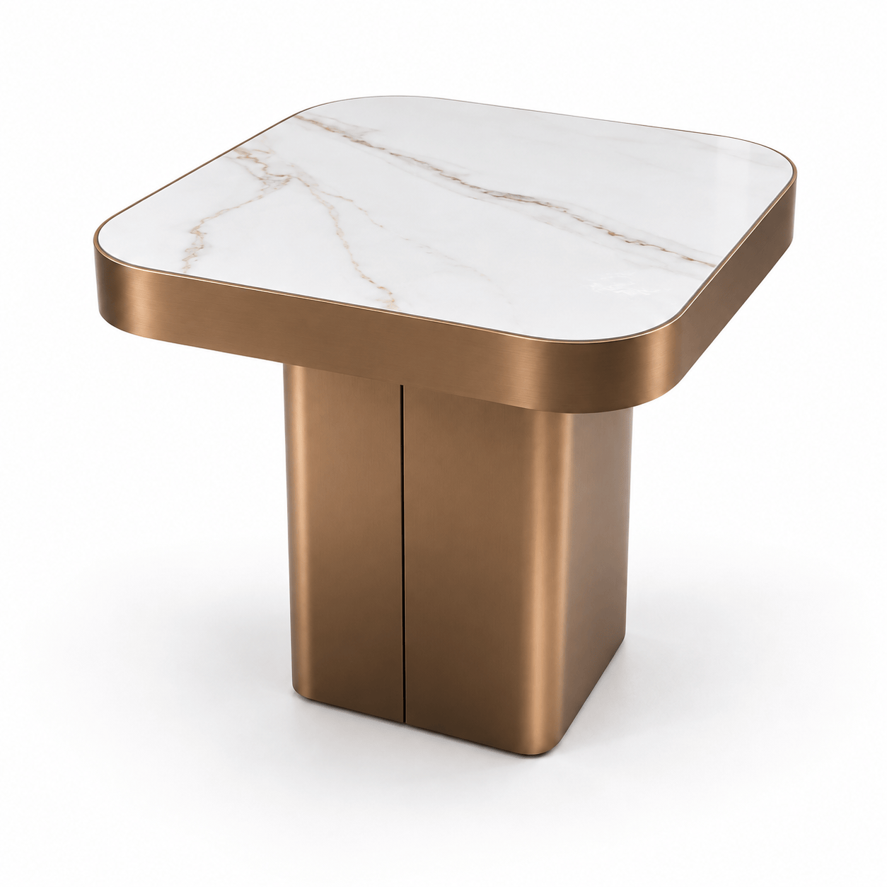 Poppy Lamp Table - Bronze
