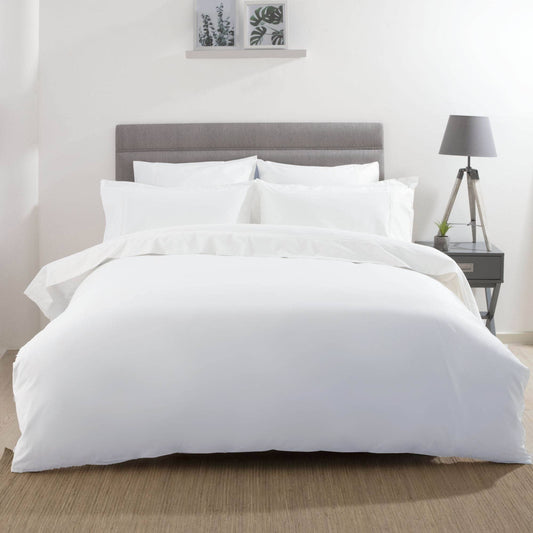 Homeware  -  Premium Blend 500 Count Duvet Cover - White  - 
