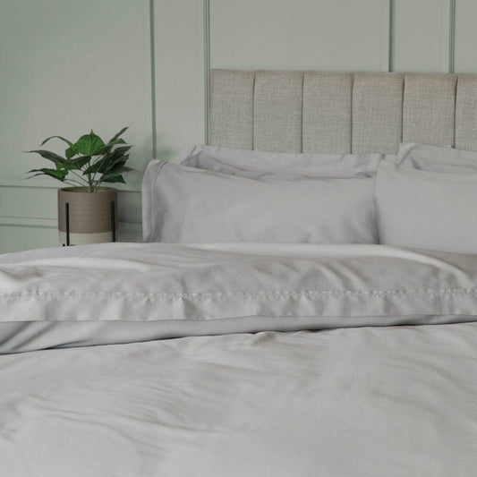 Homeware  -  Premium Blend 500 Count Fitted Sheet - Platinum  - 