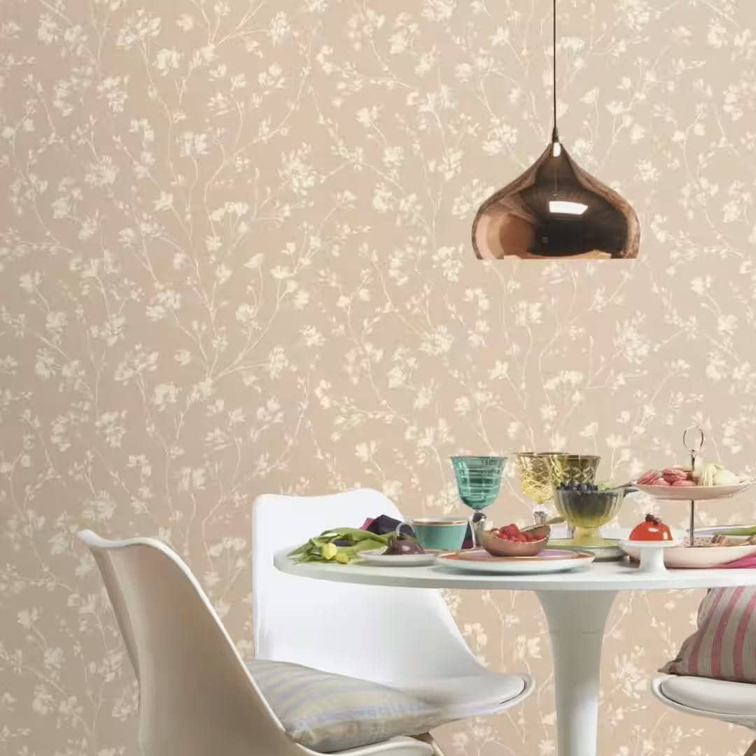 Wallpaper  -  Rasch Country Charme Beige Wallpaper - 463811  -  60486540