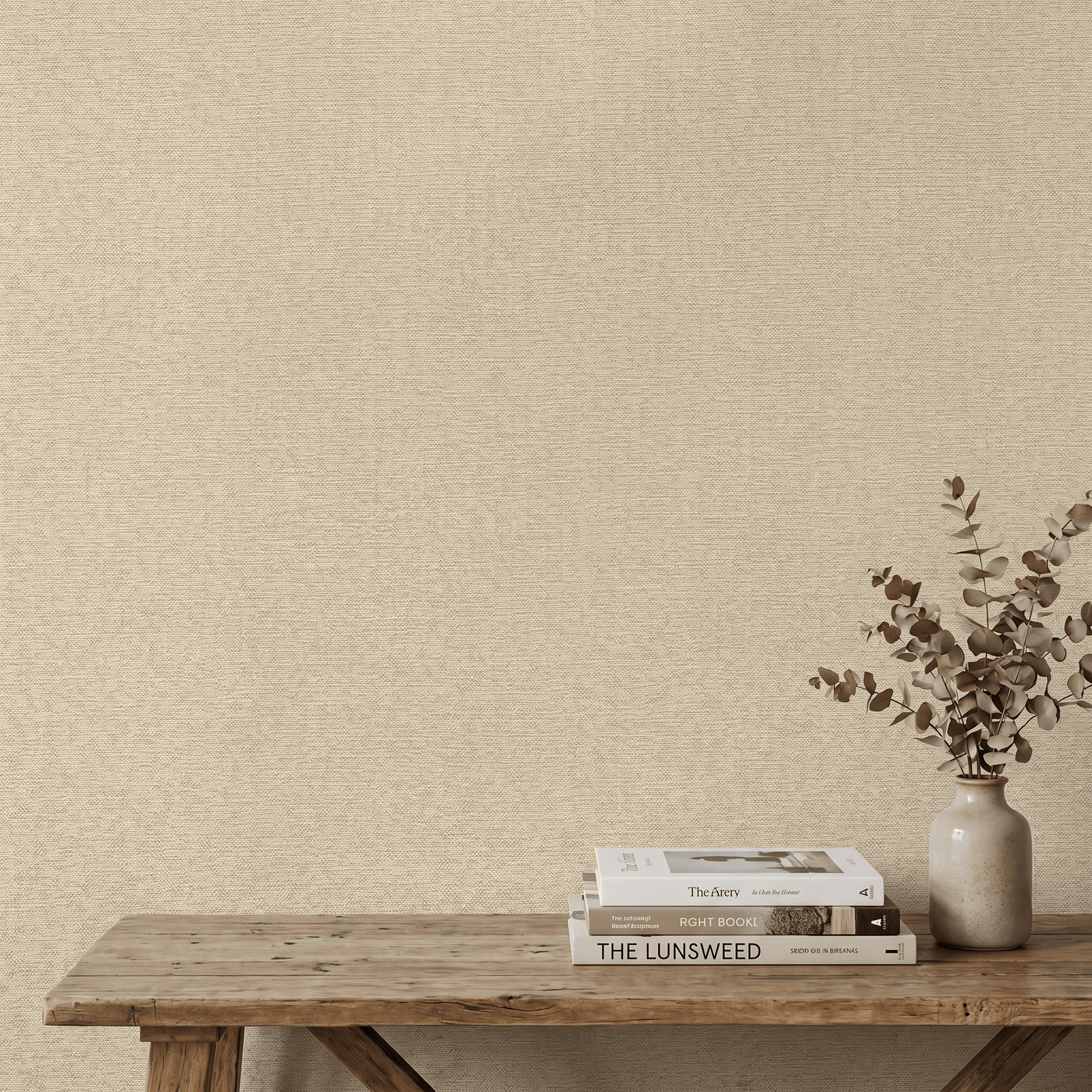 Wallpaper  -  Rasch Sofia Linen Cream Wallpaper - 400716  -  60486532