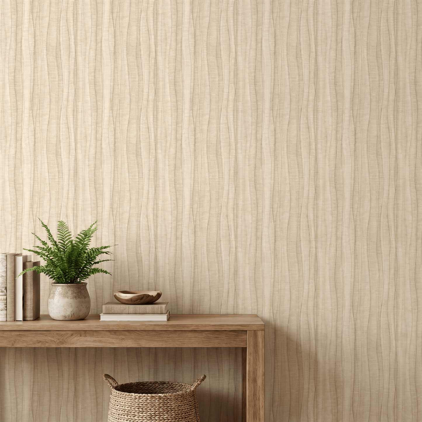 Wallpaper  -  Rasch Sofia Stripe Caramel Wallpaper - 400808  -  60486535