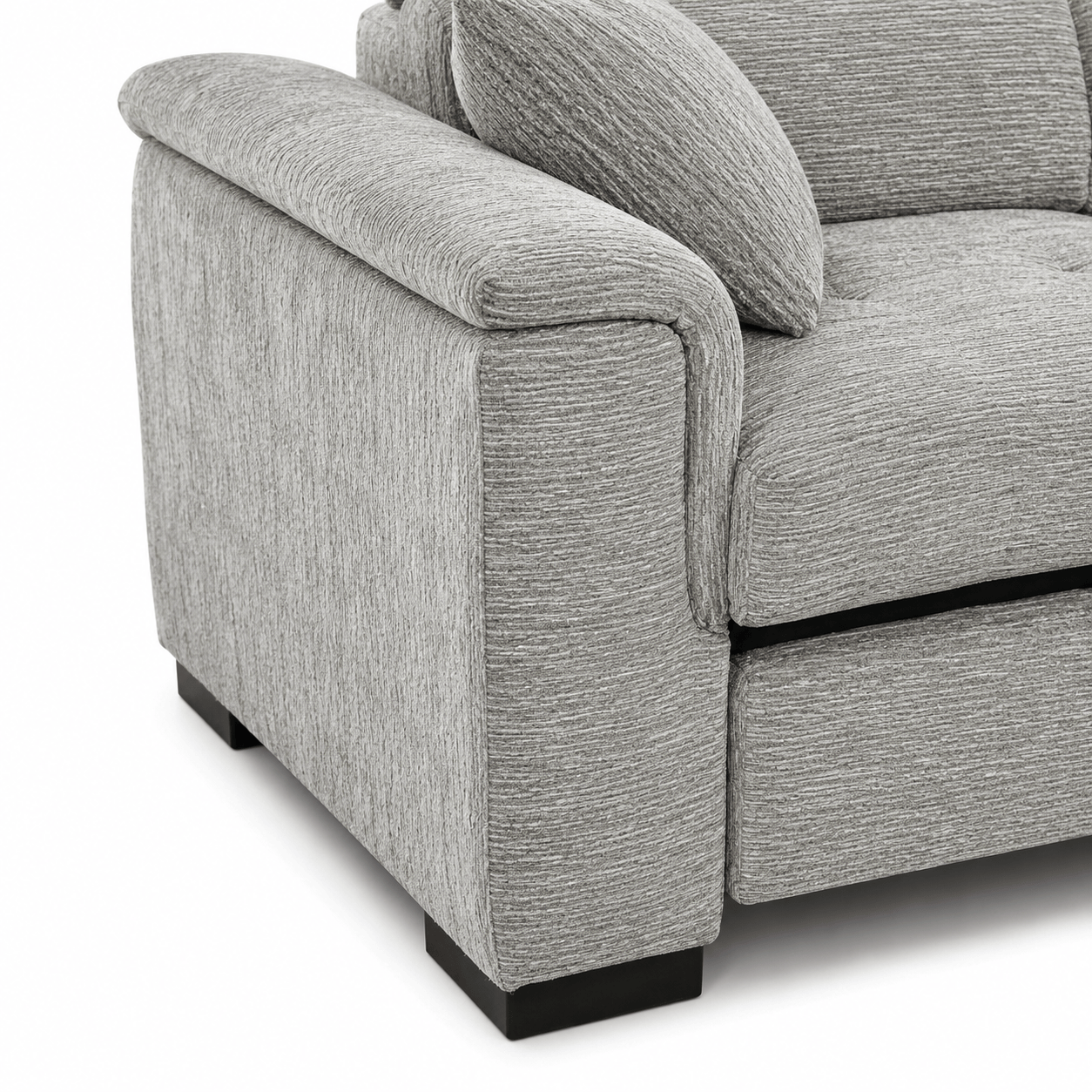 Furniture  -  Raya RHF Chaise Sofa Bed - Grey  -  60486575