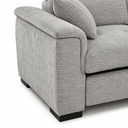 Furniture  -  Raya RHF Chaise Sofa Bed - Grey  -  60486575
