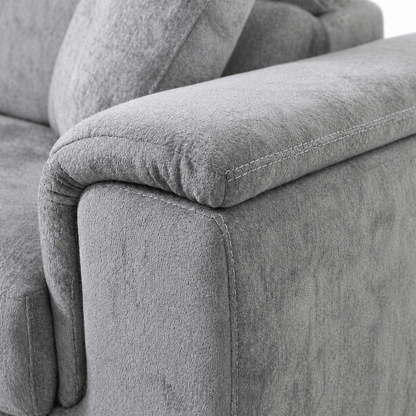 Furniture  -  Raya RHF Chaise Sofa Bed - Grey  -  60486577