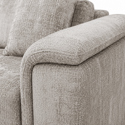 Furniture  -  Raya RHF Chaise Sofa Bed - Light Brown  -  60486576