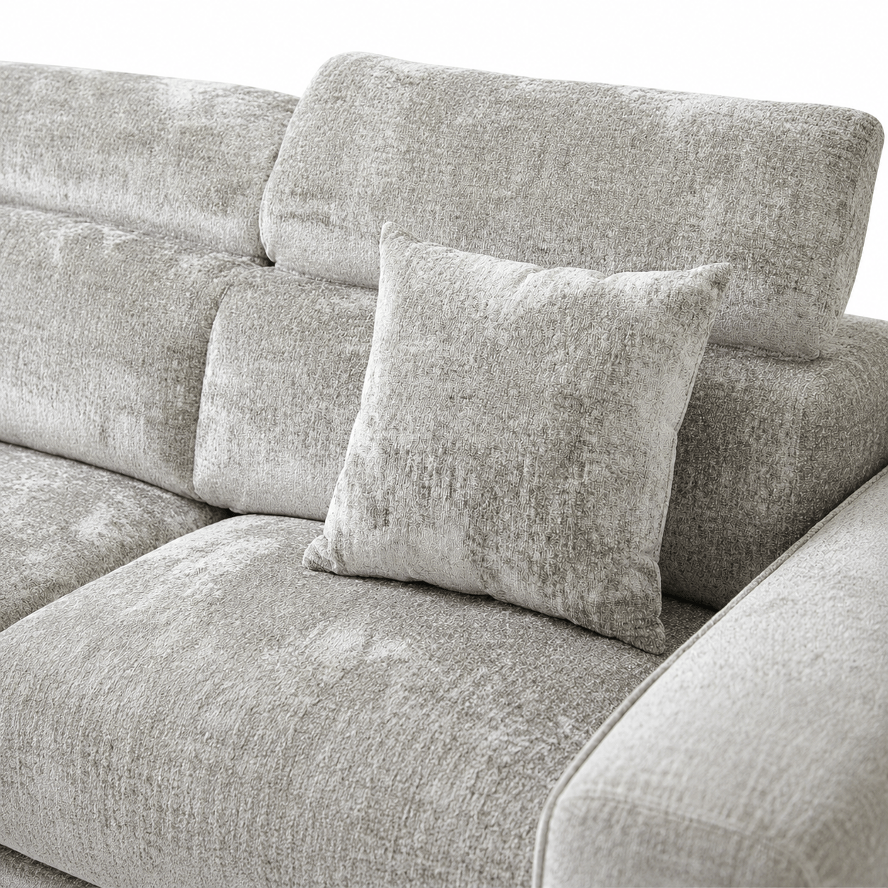 Furniture  -  Raya RHF Chaise Sofa Bed - Light Brown  -  60486576