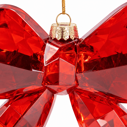 Christmas  -  Red Diamond Bow Hanging Decoration - ?cm  -  60487824