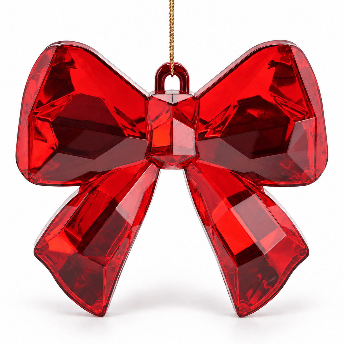 Christmas  -  Red Diamond Bow Hanging Decoration - ?cm  -  60487823
