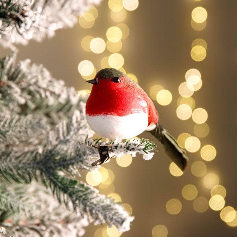Christmas  -  Red Robin Clip-On Christmas Tree Decoration - 11cm  -  60000927