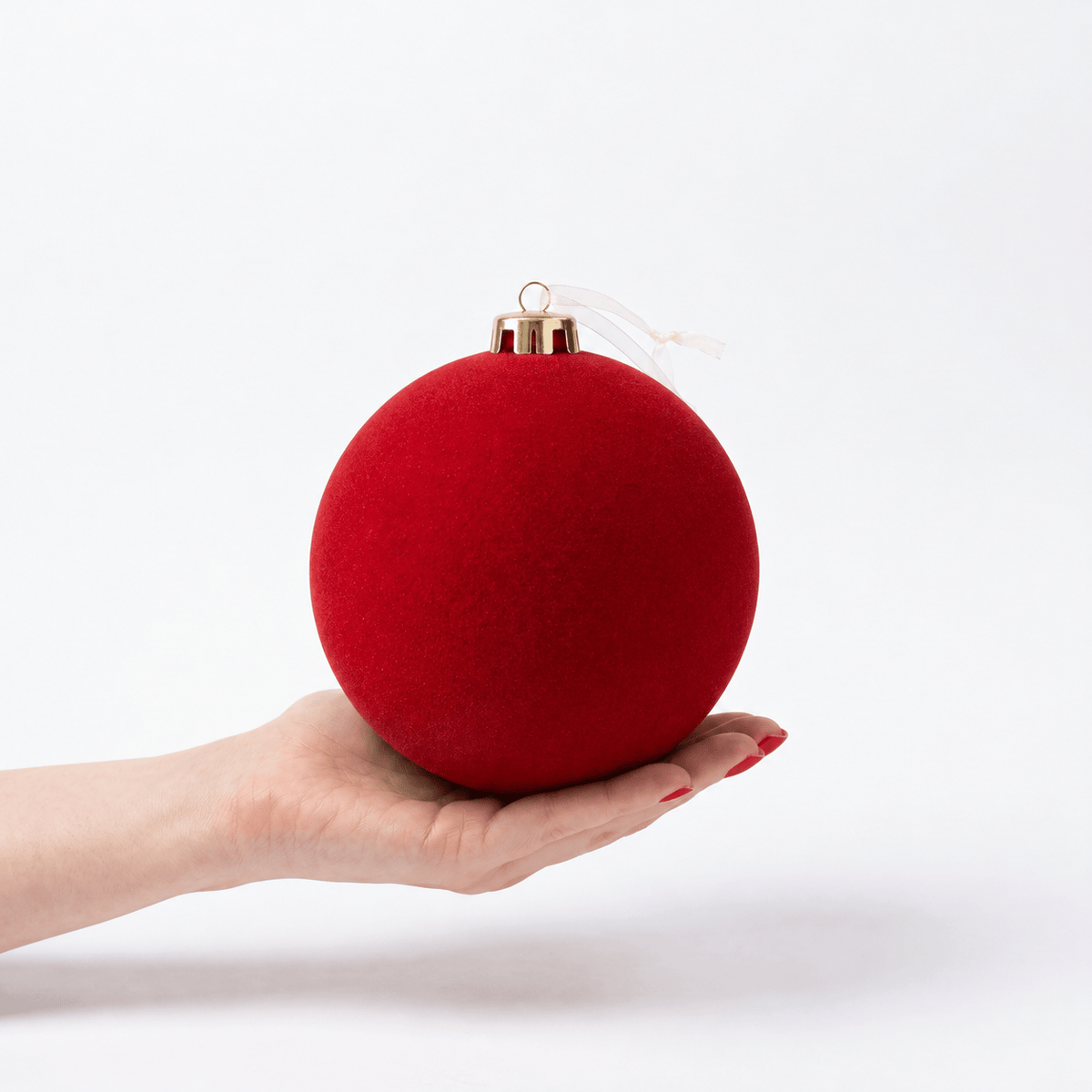 Christmas  -  Red Velvet Bauble - 15cm  -  60486232