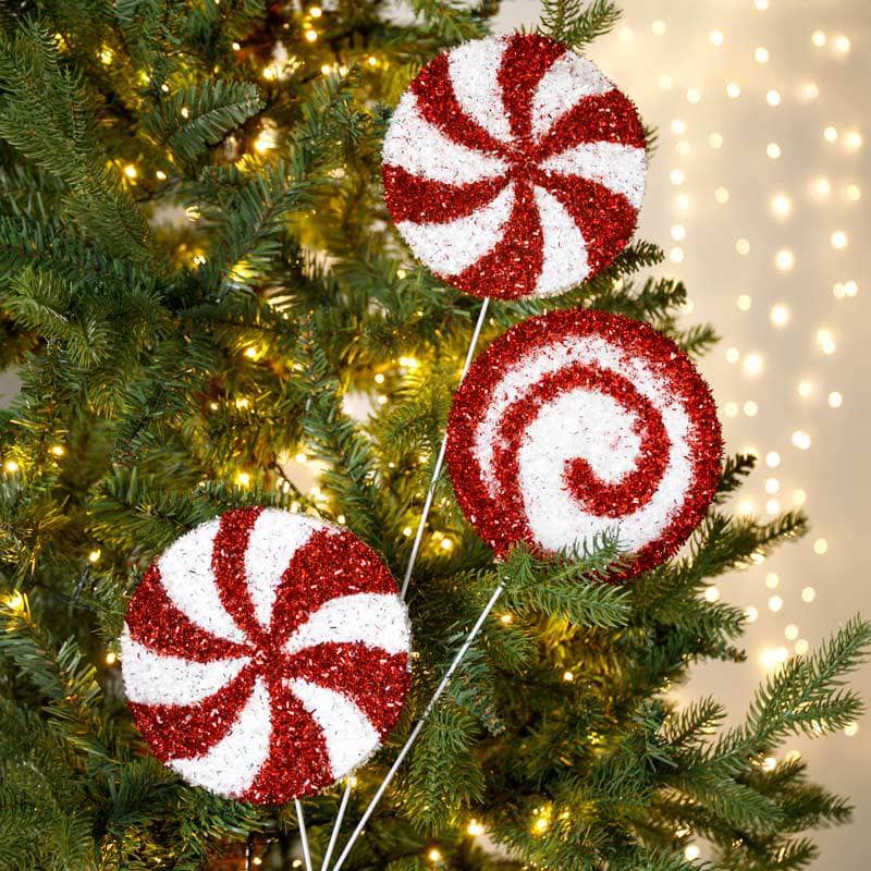 Christmas  -  Red & White Large Candy Decorations - 71cm  -  60008803