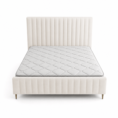 Furniture  -  Reece King Size Bedframe - Cream  -  60487293