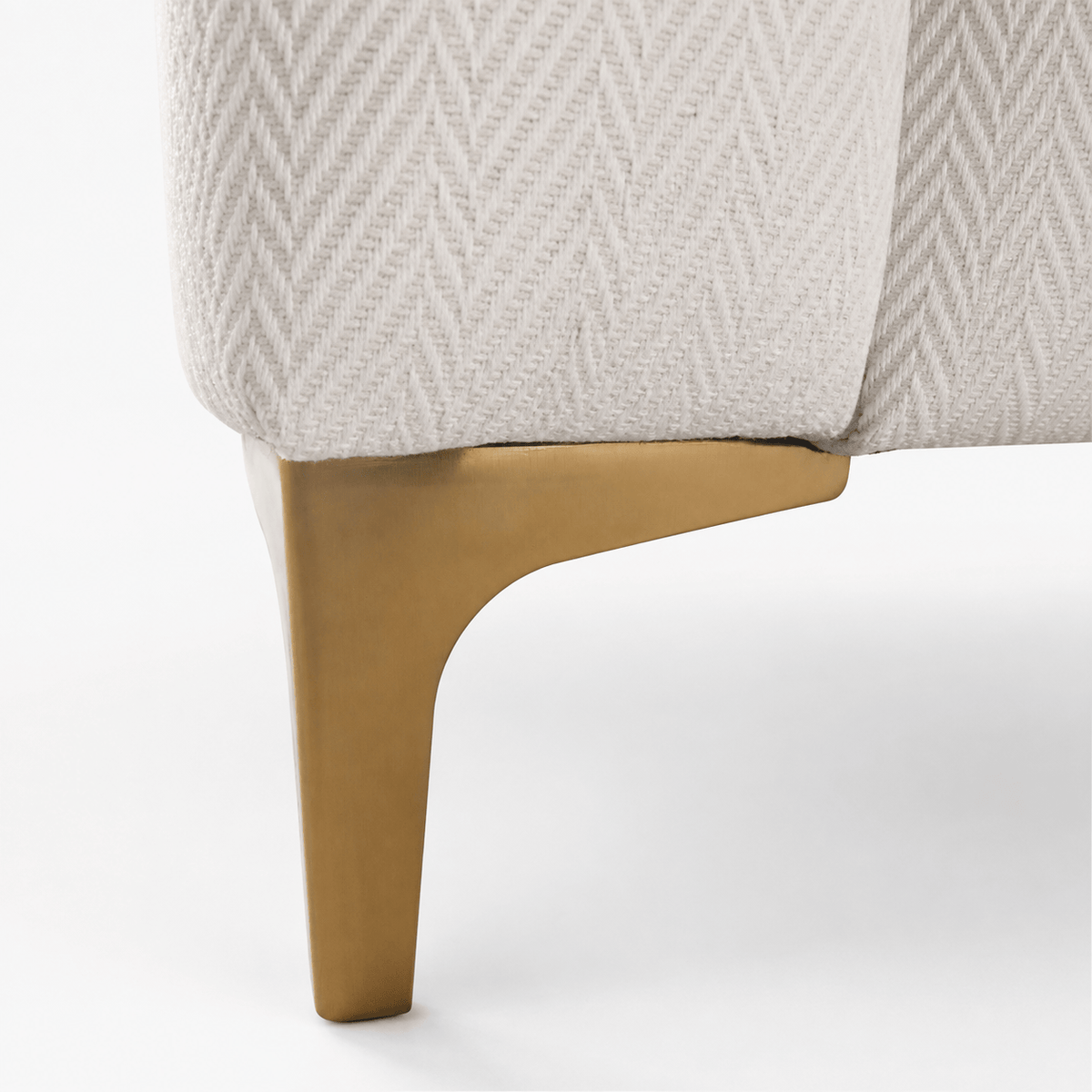 Furniture  -  Reece King Size Bedframe - Cream  -  60487293