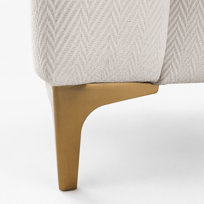 Furniture  -  Reece King Size Bedframe - Cream  -  60487293