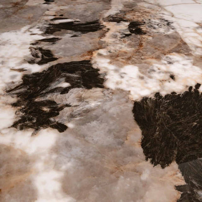 Richmond Langford Dining Table close up marble effect dining table surface
