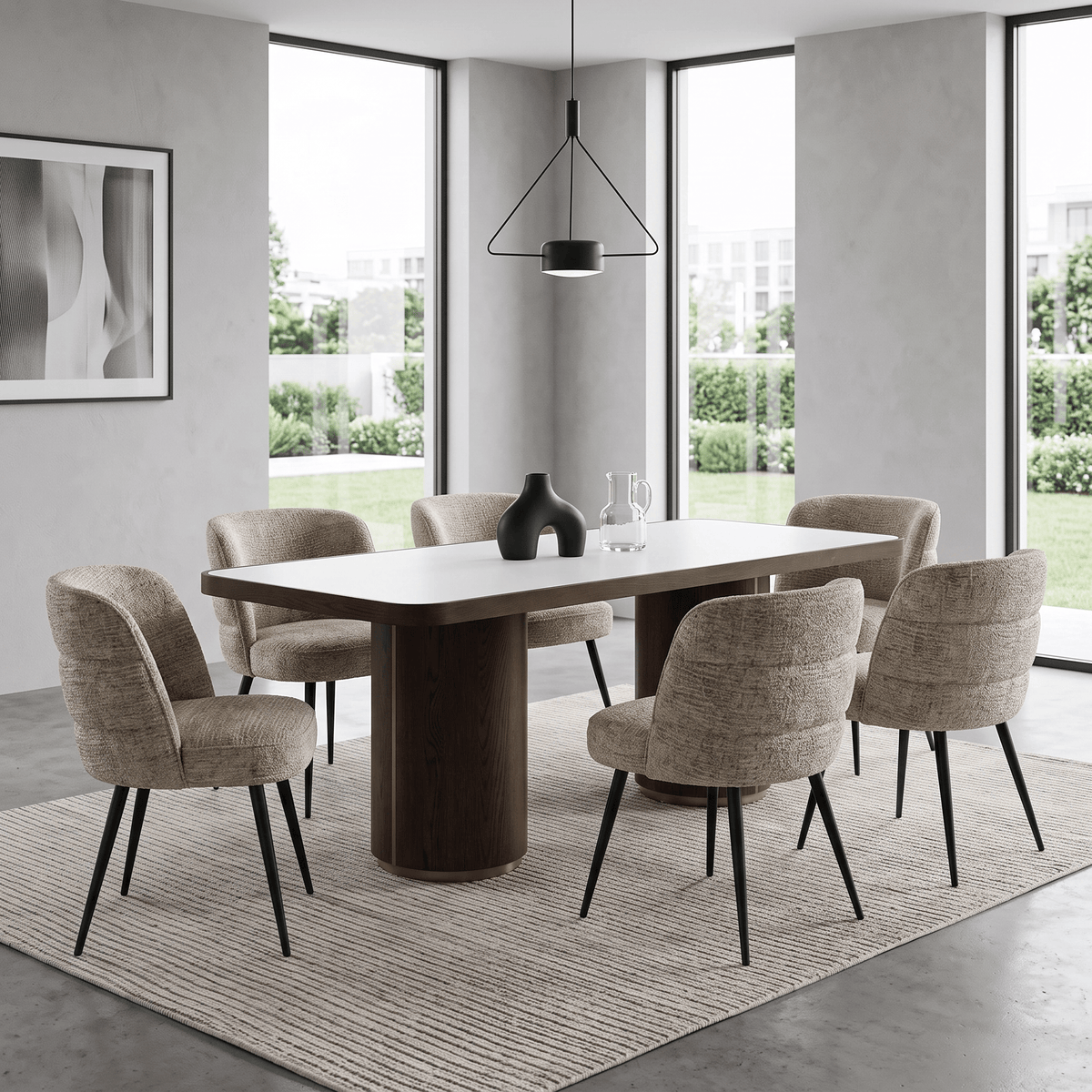 Furniture  -  Richmond Willox Dining Table & 6 Stella Dining Chairs  - 