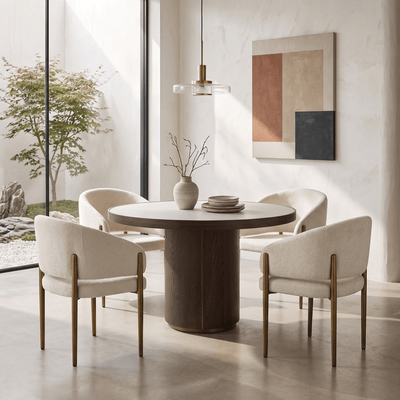 Richmond Willox Round Dining Table & 4 Alice Dining Chairs