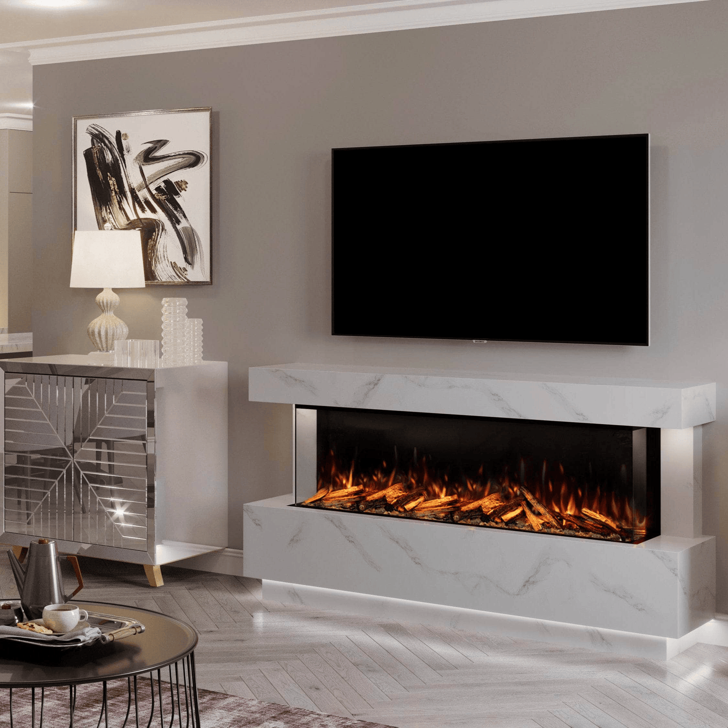 Fireplaces  -  Bespoke Fireplaces Roma Marble 2000 X Suite  - 