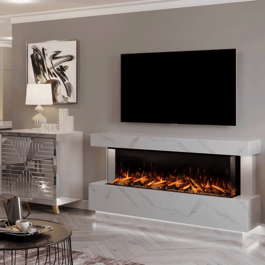 Fireplaces  -  Bespoke Fireplaces Roma Marble 1500 X Suite  - 