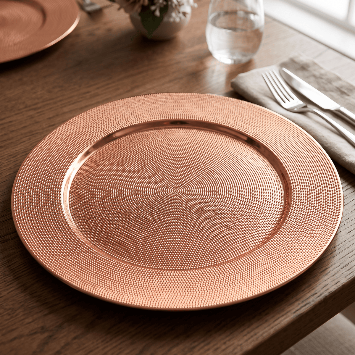 Christmas  -  Rose Gold Plate - 40cm  -  60487817