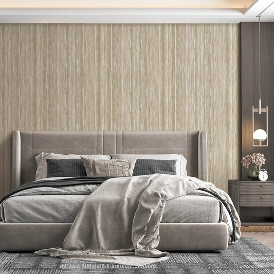 Wallpaper  -  Design I.D Wood Grain Antique Gold Wallpaper - SA524064  -  60013717